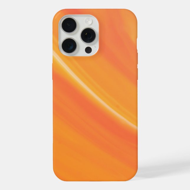  Elegant Orange Marble  iPhone Case (Back)