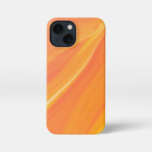 Elegant Orange Marble iPhone 13 Mini Case