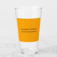 Elegant Orange Yellow Minimalist Professional