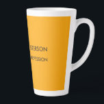 Elegant Orange Yellow Minimalist Professional Latte Mug<br><div class="desc">Modern Stylish Designs For Professionals.</div>