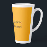 Elegant Orange Yellow Minimalist Professional Latte Mug<br><div class="desc">Modern Stylish Designs For Professionals.</div>