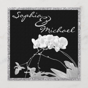 Elegant  Orchid ENGAGEMENT Invitation