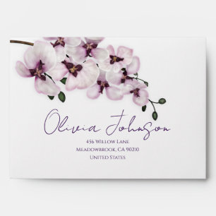 Elegant Orchid Envelope