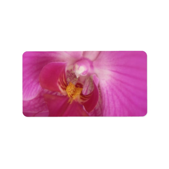 Elegant Orchid Wedding or General Blank Label (Front)