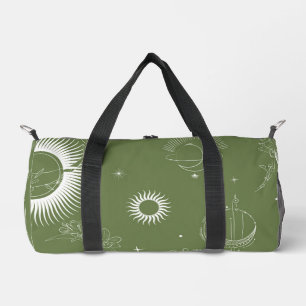 Elegant Organic Green Shape Art for Gifts Duffle Bag