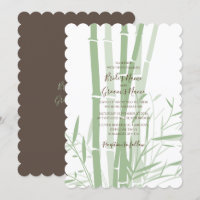 Elegant Oriental Bamboo Wedding Invitations
