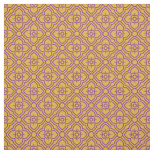 Elegant Oriental Floral Thai Style Asian Pattern Fabric