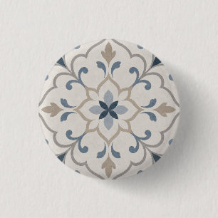 Elegant Ornamental 3 Cm Round Badge