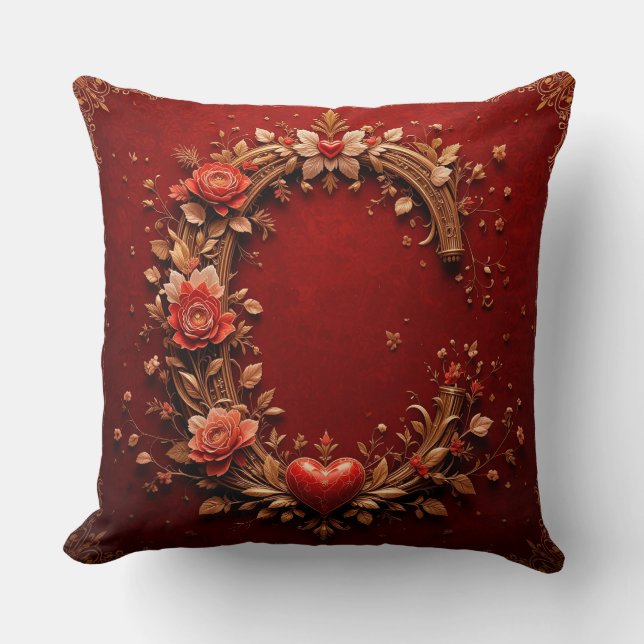 Elegant Ornamental Lettering Cushion (Front)