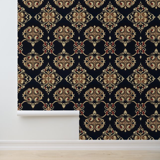 Elegant Ornamental Pattern Wallpaper (Application)