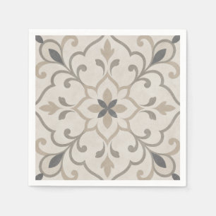Elegant Ornamental Stone Tile Napkin