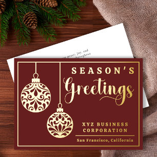 Elegant Ornaments Season's Greetings Business