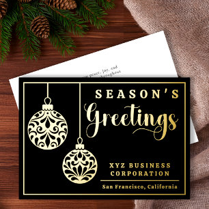 Elegant Ornaments Season's Greetings Business