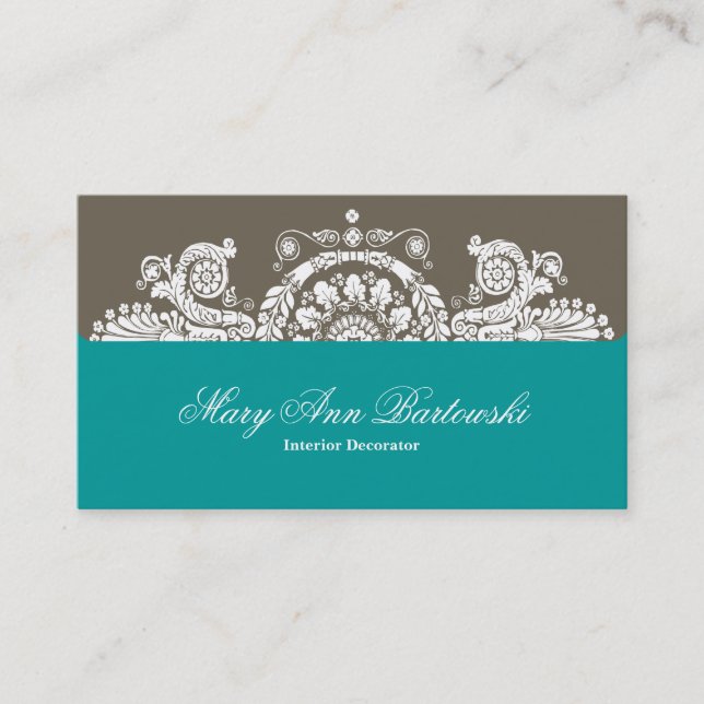 Elegant & Ornate Business Card Template (Front)