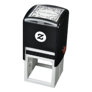 Elegant Ornate Celtic Border Return Address Self-inking Stamp