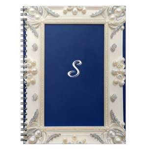 ✨ Elegant Ornate Frame Glow 📖 Custom Name Luxury Notebook