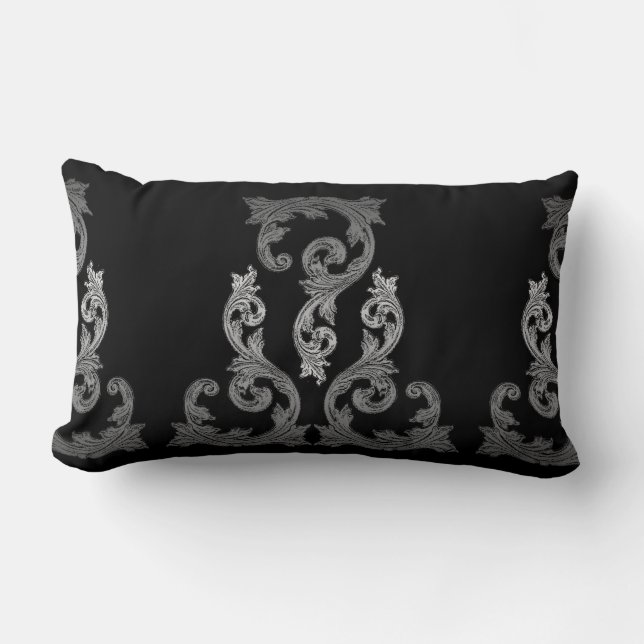 Elegant Ornate Goth Design Pillow (Front)