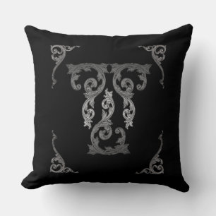 Elegant Ornate Goth Design Throw Pilllow Cushion