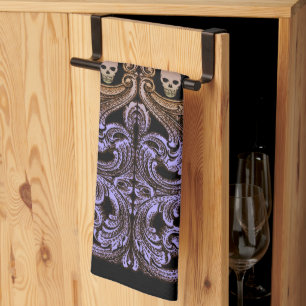 Elegant, ornate, neo-Victorian ,steampunk, goth Sa Tea Towel