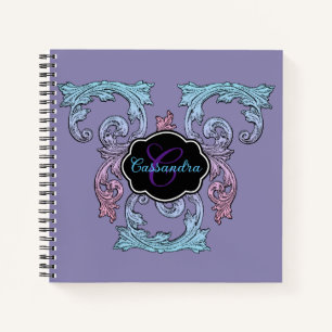 Elegant, Ornate Personalised Vintage Victorian Notebook