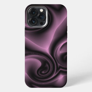 Elegant Ornate Psychedelic Purple Swirls Pattern iPhone 13 Pro Max Case