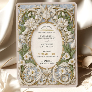 Elegant Ornate Rococo Baroque Wedding Invitation