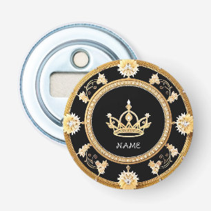 Elegant Ornate Royal Crown Symbol Bottle Opener