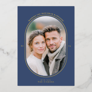 Elegant Oval Hanukkah Photo