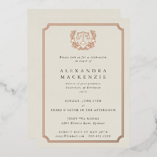 Elegant Oyster JD Law School Graduation Party