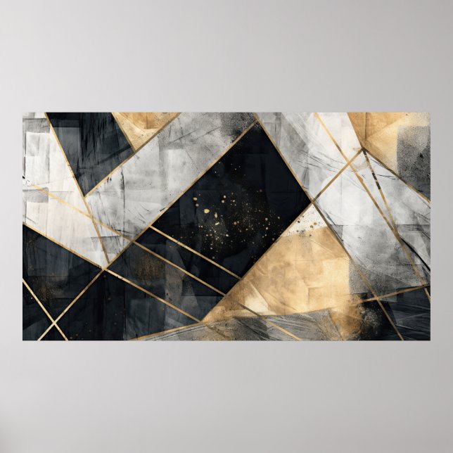  Elegant painted background Poster (Front)