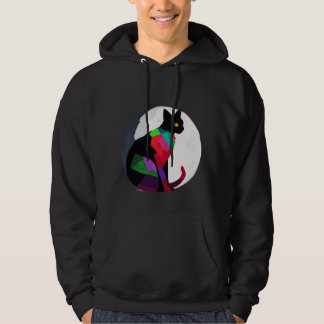 Elegant Painted Cat Hoodie