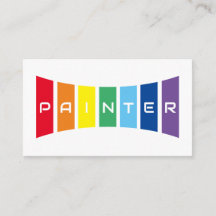 Elegant Painters rainbow coloured stripes