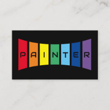 Elegant Painters rainbow coloured stripes