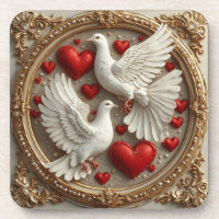 Elegant Pair of Doves Symbolising Love and Unity