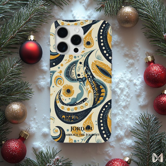 Elegant Paisley Fusion – Artistic Global Style Case-Mate iPhone Case (Creator Uploaded)