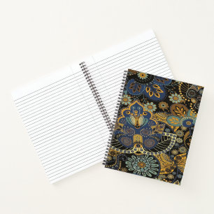 Elegant paisley notebook