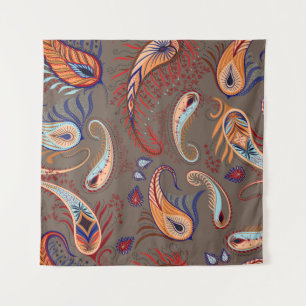 Elegant Paisley Print: Vintage Pattern Tapestry