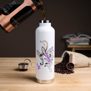 Elegant Paisley Stainless Steel Water Bottle