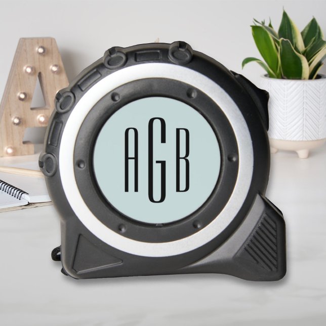 Elegant Pale Blue 3 Letter Monogram 1 (Creator Uploaded)