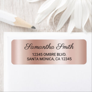 Elegant Pale Blush Pale Rose Gold Ombre