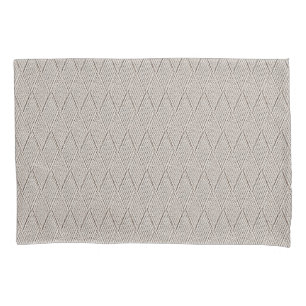 Elegant Pale Cream Faux Diamond Knit Pattern  Pillowcase