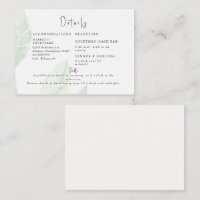 Elegant Pale Foliage Cash Bar & Shuttle Cream Encl