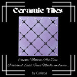 Elegant Pale Mauve & White Squares Tile<br><div class="desc">Elegant Ceramic Tile in Pale Mauve and White squares.  Perfect for bath & home improvement projects.  We have a great variety of ceramic knobs as well as light switch plates to compliment  your decor.</div>