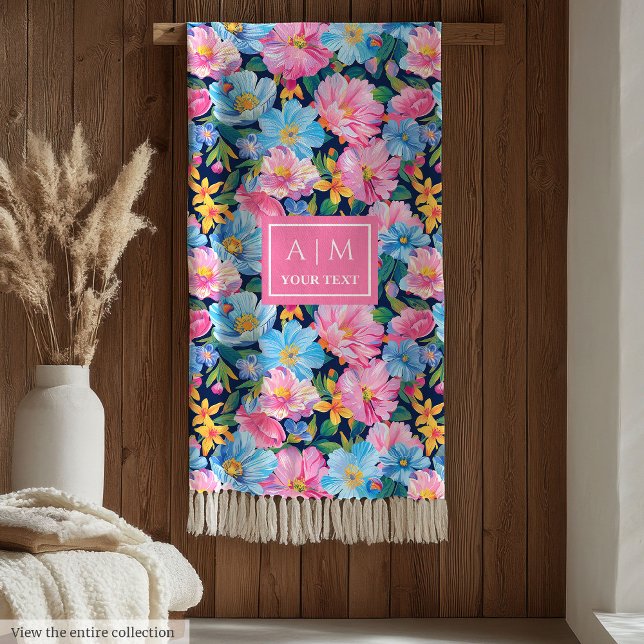 Elegant pale pink preppy watercolor birthday gift fleece blanket (Elegant pale pink preppy watercolor birthday gift Fleece Blanket)