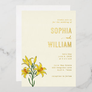 Elegant Pale Yellow Lilies