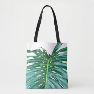Elegant Palm Leaf tropical jungle rainforest leaf Tote Bag