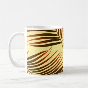Elegant Palm Repeat Pattern Design Coffee Mug