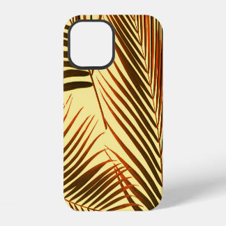 Elegant Palm Repeat Pattern Design iPhone 12 Case