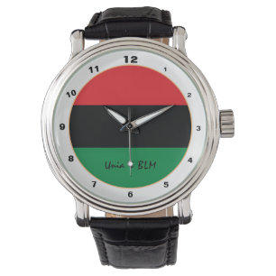 Elegant Pan African, Unia Flag Symbol fashion Watch