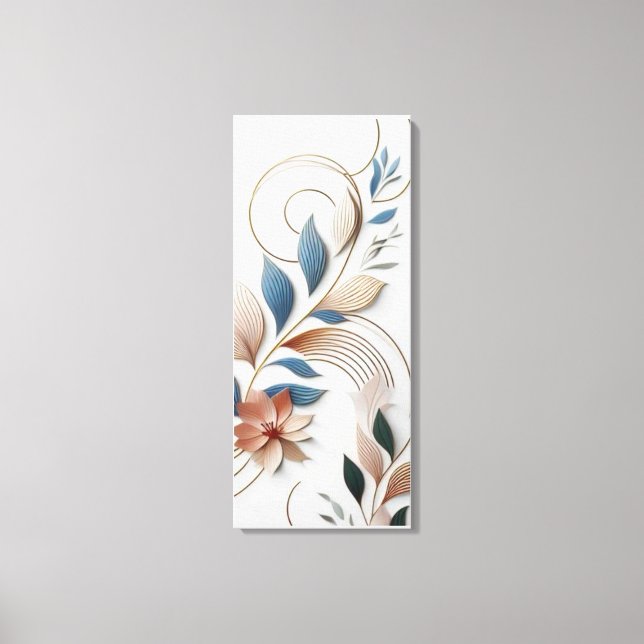 Elegant Paper Artistry Canvas Print (Front)